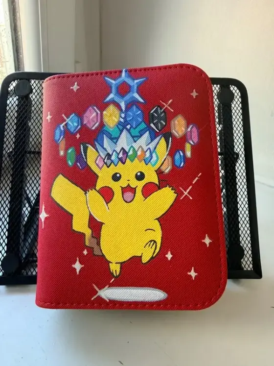Binder Pokémon personnalisé peint à la main, phosphorescent, Pikachu